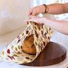 Bee's Wrap Beeswax Wraps for Food - Pack of 2 Bread Wraps - Meadow Magic & Honeycomb - Plastic Free Made in USA Reusable Bread Storage Bags - Organic & Sustainable Sourdough Bags view 3