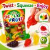 Apexy Jelly Fruit Candy, Assorted Fruit Shaped Jelly Snacks, Strawberry Mango Apple Pineapple Grape Flavors, Soft Chewy Asian Jelly Candy, 9.87oz view 3