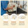 Bee's Wrap Beeswax Wraps for Food - Pack of 5 Assorted Wraps - 3 Medium & 2 Large Food Storage Bags - Meadow Magic & Honeycomb - Plastic Free Made in USA Reusable Kitchen Storage Bags view 4