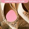 DINHEAROM High Heel Pads for Women 4 Pairs Forefoot Cushioning Pads Non-Slip Thickened Breathable Fabric Metatarsal Insoles Comfortable Shoe Half Inserts for Relief view 4