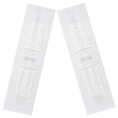 Cabilock 2pcs Breathable Elastic Adhesive Wound Strips 1.5x8cm Flexible Bandages for Emergency First Aid and Skin Closure
