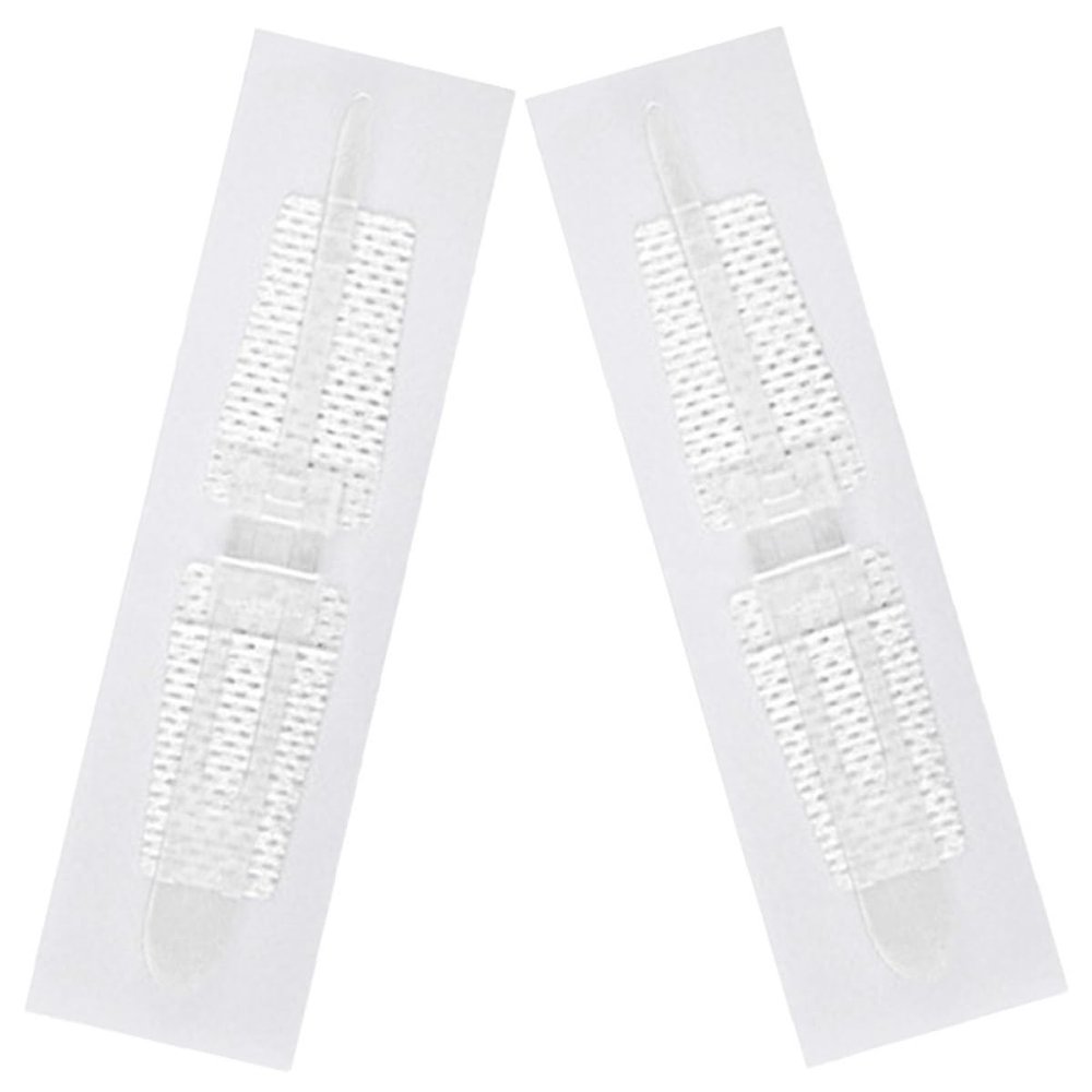 Cabilock 2pcs Breathable Elastic Adhesive Wound Strips 1.5x8cm Flexible Bandages for Emergency First Aid and Skin Closure