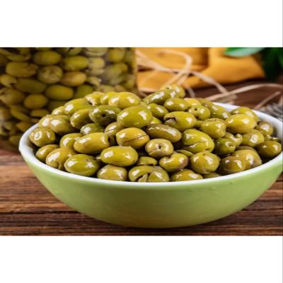 Green Olives in Brine 152 fl oz (4500 cc) Jar, Pitted, Authentic Turkish Style, Suitable for Salads and Appetizers - One Size