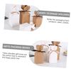 Abaodam Ribbon Candy Box 20pcs White Cardboard 5x5x6.5cm Wedding Favor Boxes Biscuit Packaging Case for Bakery Cookies Party Wrapping view 3