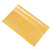 VALICLUD Yellow Heart-shaped Glassine Flower Wrapping Paper 54x54cm, Bouquet Packaging Material for Floral Arrangements and Party Favors view 1
