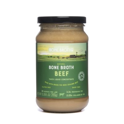 ABBCo Beef Bone Broth Concentrate, Made with New Zealand Beef, Halal, Savoury Cooking Stock Base for Soups, Gravies & Sauces, Just Add Hot Water.