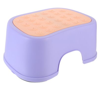 DIYEAH Bathroom Step Stool for Adults, Anti-Slip Footstool, Portable 1pc Pink Single-Layer Support Step for Household Use