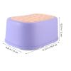 DIYEAH Bathroom Step Stool for Adults, Anti-Slip Footstool, Portable 1pc Pink Single-Layer Support Step for Household Use view 2