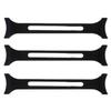 DEARMAMY 3pcs Black Silicone Mask Strap Extenders Set, Flexible Ear Saver Hooks for Face Masks, Anti-Tightening Buckle for Pressure Relief and Comfortable Wear view 1