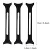DEARMAMY 3pcs Black Silicone Mask Strap Extenders Set, Flexible Ear Saver Hooks for Face Masks, Anti-Tightening Buckle for Pressure Relief and Comfortable Wear view 2