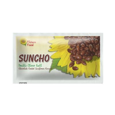 (Pack of 18) Chocolate Covered Sunflower Kernels, Candy Coated Roasted Kernels, Sweet and Crunchy Snack, Resealable Pouch 30g