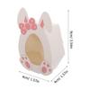 GARVALON 10pcs Pink Bunny Easter Candy Boxes Portable Snack Containers Foldable DIY Party Favor Packaging for Holiday Treats view 2