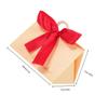 OSALADI 10 Sets Wedding Candy Boxes Party Favor Bags with Wine Red Ribbon White Triangle Packaging Boxes for Bridesmaids and Wedding Sweets view 2