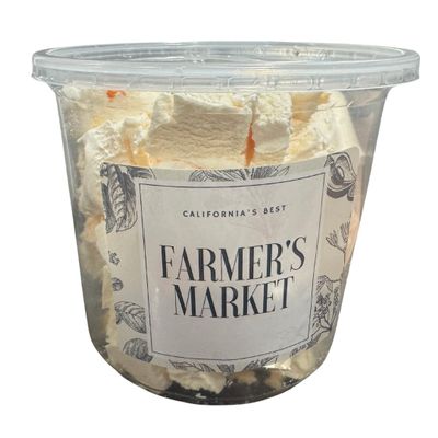 Farmer's Market Freeze Dried Premium Peaches and Cream Ice Cream, 4 Ounce, 3 Pieces