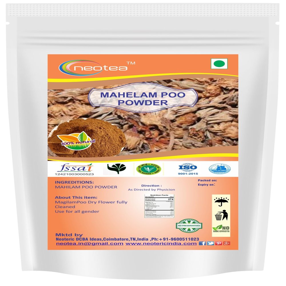 Neotea Magilam Poo Powder (Mimusops elengi Flower) Pure Dried Flower Powder Natural Botanical for Traditional & External Use (500 GM(17.63 OZ))