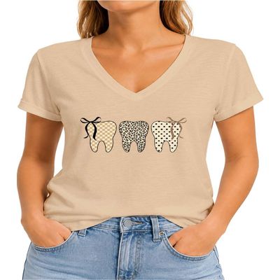 Dental Shirts for Women Dental Assistant Shirt Tooth Graphic Tee