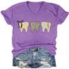 Dental Shirts for Women Dental Assistant Shirt for Women Funny Graphic T-Shirt view 1