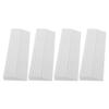AMUSLESUR 4pcs Indoor Robot Vacuum Threshold Ramp Mats White Interlocking Doorway Ramps and Triangular Slopes view 1