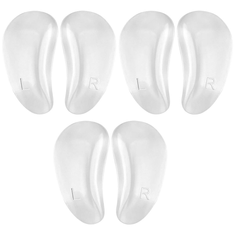 UKCOCO 3 Pairs Gel Arch Support Cushions Adhesive Flat Foot Insoles for Adults Thickened Foot Arch Pads for Plantar Fasciitis Relief
