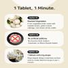 1-Minute Korean Vegetable Soup Broth Stock Coins 80g, Roasted Vegetable Broth Tablets (20 Tablets, 80g) Korean Veggie Soup Stock with Onion, Green Onion & Winter Radish view 4