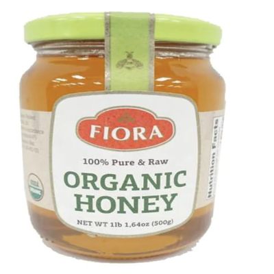 Fiora Organic Honey, 100% Pure & Raw, 1lb 1.64oz (500g), From Greece