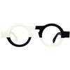 FYTOO Retro Two-Tone Round Acetate Reading Glasses - Blue Light Blocking Readers for Men Women,+1.0to+4.0 Strengths view 1