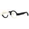 FYTOO Retro Two-Tone Round Acetate Reading Glasses - Blue Light Blocking Readers for Men Women,+1.0to+4.0 Strengths view 2