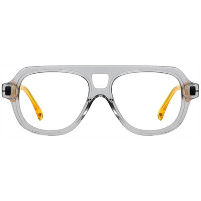 FYTOO Retro Aviator Acetate Reading Glasses - Blue Light Blocking Readers for Men Women, +0.0 to +4.0 Strengths