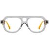FYTOO Retro Aviator Acetate Reading Glasses - Blue Light Blocking Readers for Men Women, +0.0 to +4.0 Strengths view 1