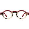 FYTOO Retro Two-Tone Round Acetate Reading Glasses - Blue Light Blocking Readers for Men Women, +1.0 to +4.0 view 1