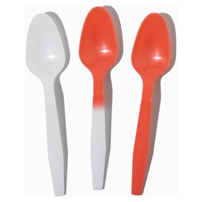 500-Count Color Changing Ice Cream Plastic Spoons White, Temperature Sensitive Disposable Dessert Spoons for Parties, Frozen Yogurt & Catering