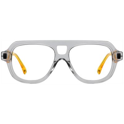 FYTOO Retro Aviator Acetate Reading Glasses - Blue Light Blocking Readers for Men Women, +0.0 to +4.0 Strengths