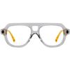 FYTOO Retro Aviator Acetate Reading Glasses - Blue Light Blocking Readers for Men Women, +0.0 to +4.0 Strengths view 1