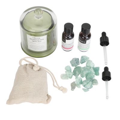 2pcs Stone Essential Oil Diffuser Gift Set, Flameless Aromatherapy Diffuser with Stone Top, Long Lasting Scent for Home Office Bedroom Bathroom Decor