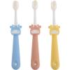 GALPADA 3pcs Soft Bristle Toothbrush Set with Cartoon Deer Design, Extra Soft Bristles for Sensitive Gums, Non-Slip Handle, Suitable for School and Travel Use view 1