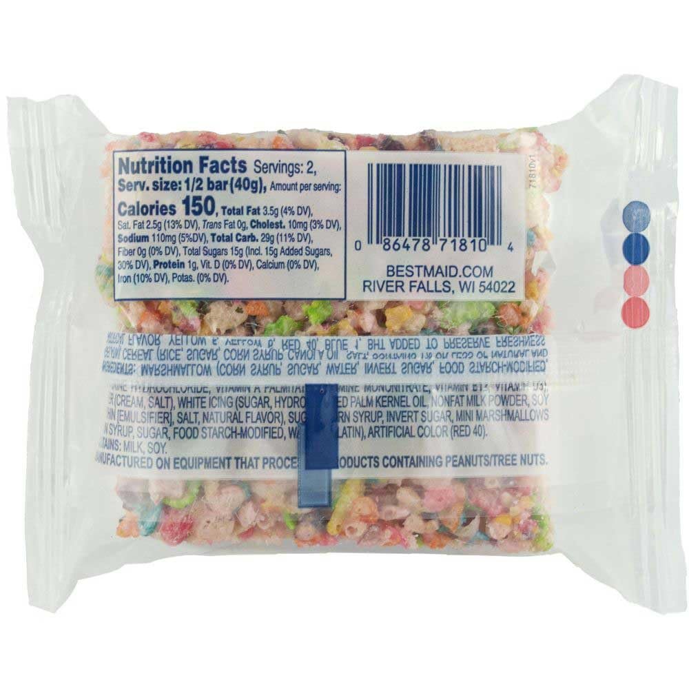 Best Maid Individually Wrapped Unicorn Crispy Bar, 2.8 Ounce - 24 per case