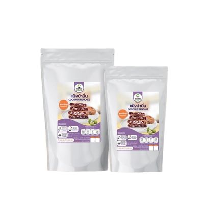 Traditional Thai Coconut Pancake Mix Pandan Flavor Authentic Chewy Flour Blend for Ba Bin Desserts Easy-to-Prepare Fragrant Snack (1000g)