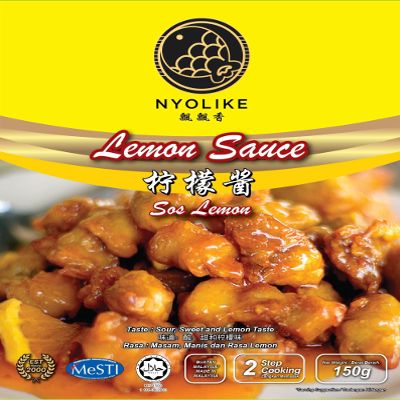 NYOLIKE Lemon Sauce, Malaysian Cooking Paste, 150g (5.29oz), Sour, Sweet and Lemon Taste