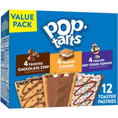 Pop-Tarts Toaster Pastries, Breakfast Foods, Kids Snacks, Variety Pack (12 Pop-Tarts)