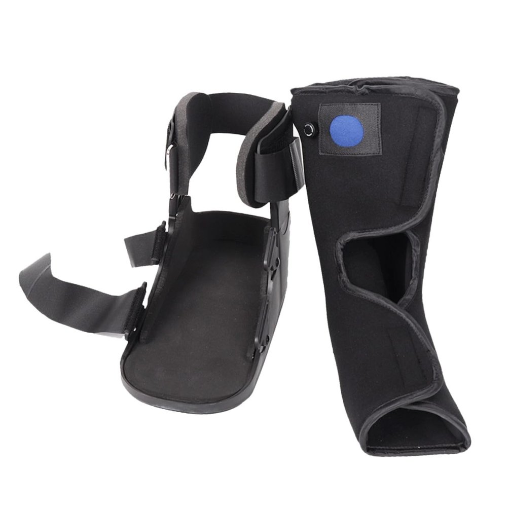 Hoement Foot Brace Ankle Supporter Stabilizer Boot with Inflatable Cushion Low-profile Achilles Tendon Rehabilitation Shoe for Adults and Post-surgery Ankle Fixation