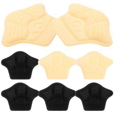 Cabilock 4 Pairs Anti-Slip Heel Cushions and Shoe Inserts for Shoes that are Too Big Adhesive Invisible Heel Pads Back of Protectors for Womens Loose