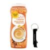 Powdered Coffee Creamer Single Pack, 15 oz with Dumbass Coffee Bottle Opener Keychain (Caramel Macchiato) Keychain view 1