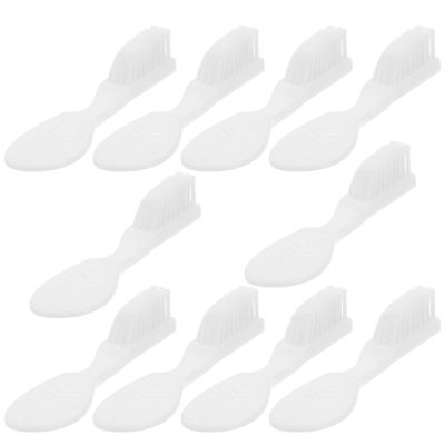 10pcs Small Soft Bristles Manual Toothbrushes with Short Handle for Detainee Oral Cleaning and Prison Hygiene
