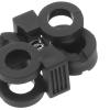 COOPHYA 10pcs Shoelace Locks Cord Locks No Tie Shoe Lace Buckle Elastic Fastener for Adults and Sneakers Black Large Size view 3