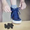 COOPHYA 10pcs Shoelace Locks Cord Locks No Tie Shoe Lace Buckle Elastic Fastener for Adults and Sneakers Black Large Size view 4
