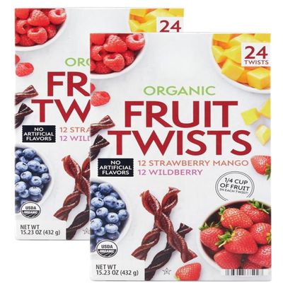 Organic Fruit Twist, Variety Pack, 0.63 oz., 24 Count (2 Pack)
