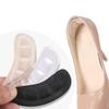 ibasenice Invisible Heel Pads 4 Pairs Set with Self-Adhesive Black Velvet and Skin Tone Cushions for High Heels Inserts for Womens Shoes view 4