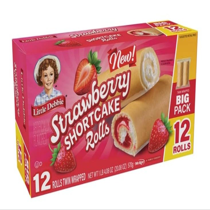 Little Debbie Big Pack Strawberry Shortcake Rolls (3 Boxes) (12 Rolls per box)