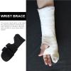 DINHEAROM Resting Hand Splint Wrist Brace Support for Wrist Sprain Hand Spasm Immobilization Black Large Orthopedic for Injury view 3