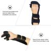 DINHEAROM Resting Hand Splint Wrist Brace Support for Wrist Sprain Hand Spasm Immobilization Black Large Orthopedic for Injury view 4